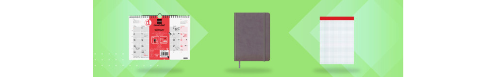 Blocs, cuadernos y agendas